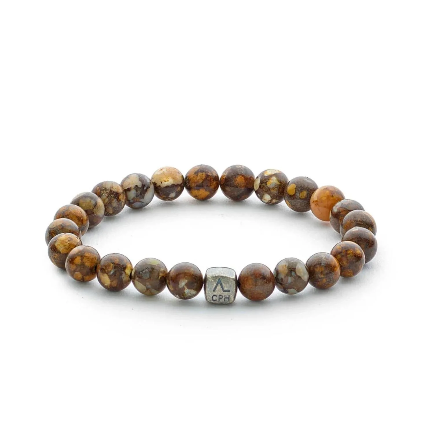 Alexander Lynggaard - African Opal armbånd, 8 mm - Oxideret sølv