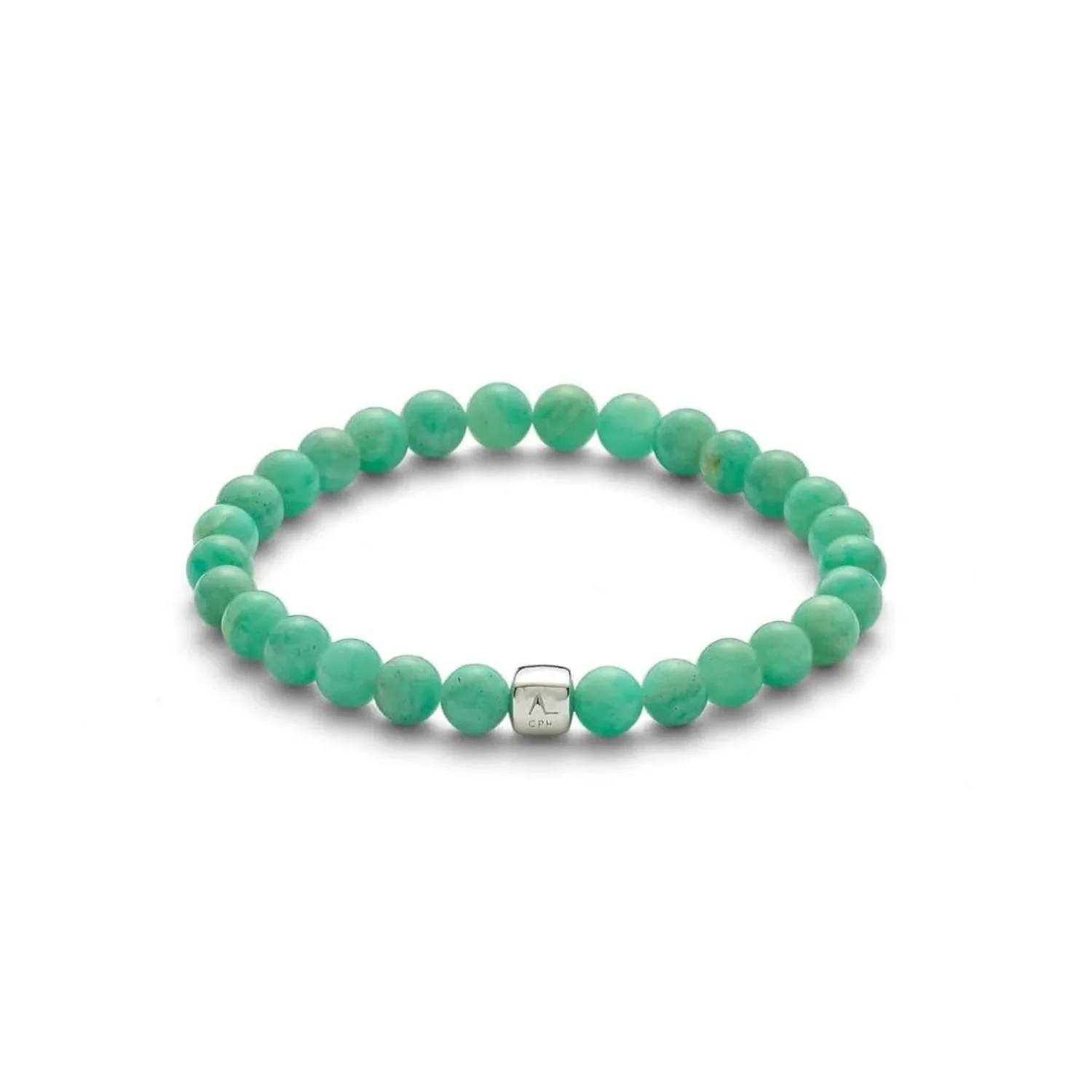 Alexander Lynggaard - Amazonite armbånd, 6 mm - Sølv
