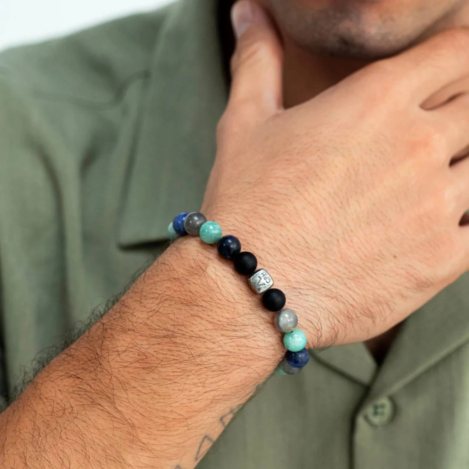 Alexander Lynggaard - Amsterdam armbånd, 8 mm - Oxideret sølv - Image 2