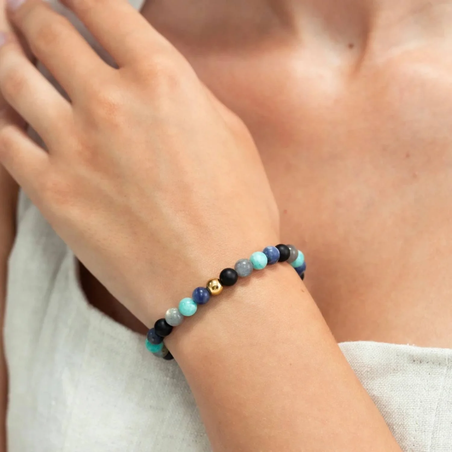 Alexander Lynggaard - Amsterdam Braided armbånd, 6 mm - Forgyldt sølv - Image 2