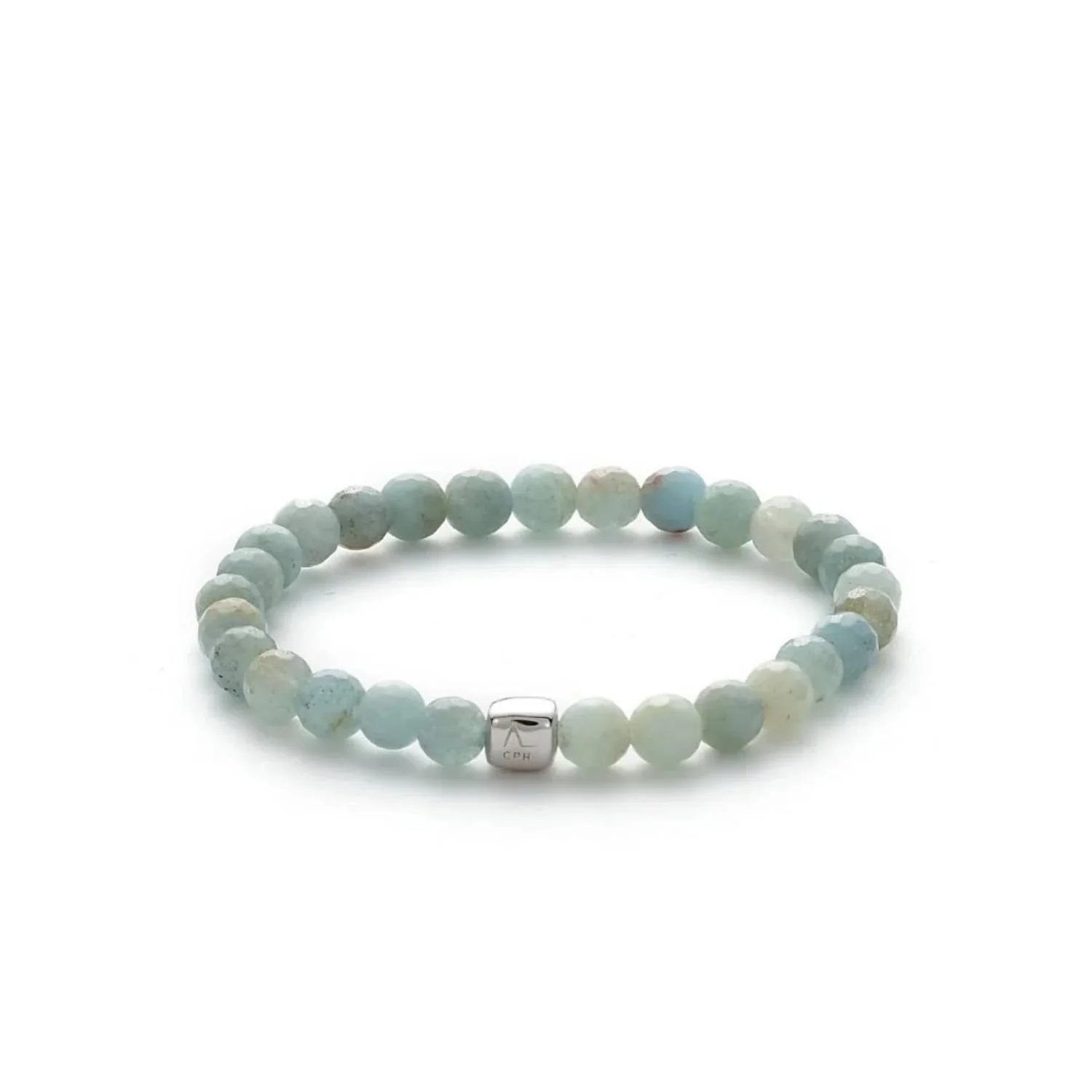 Alexander Lynggaard - Aquamarine Facet armbånd, 6 mm - Sølv
