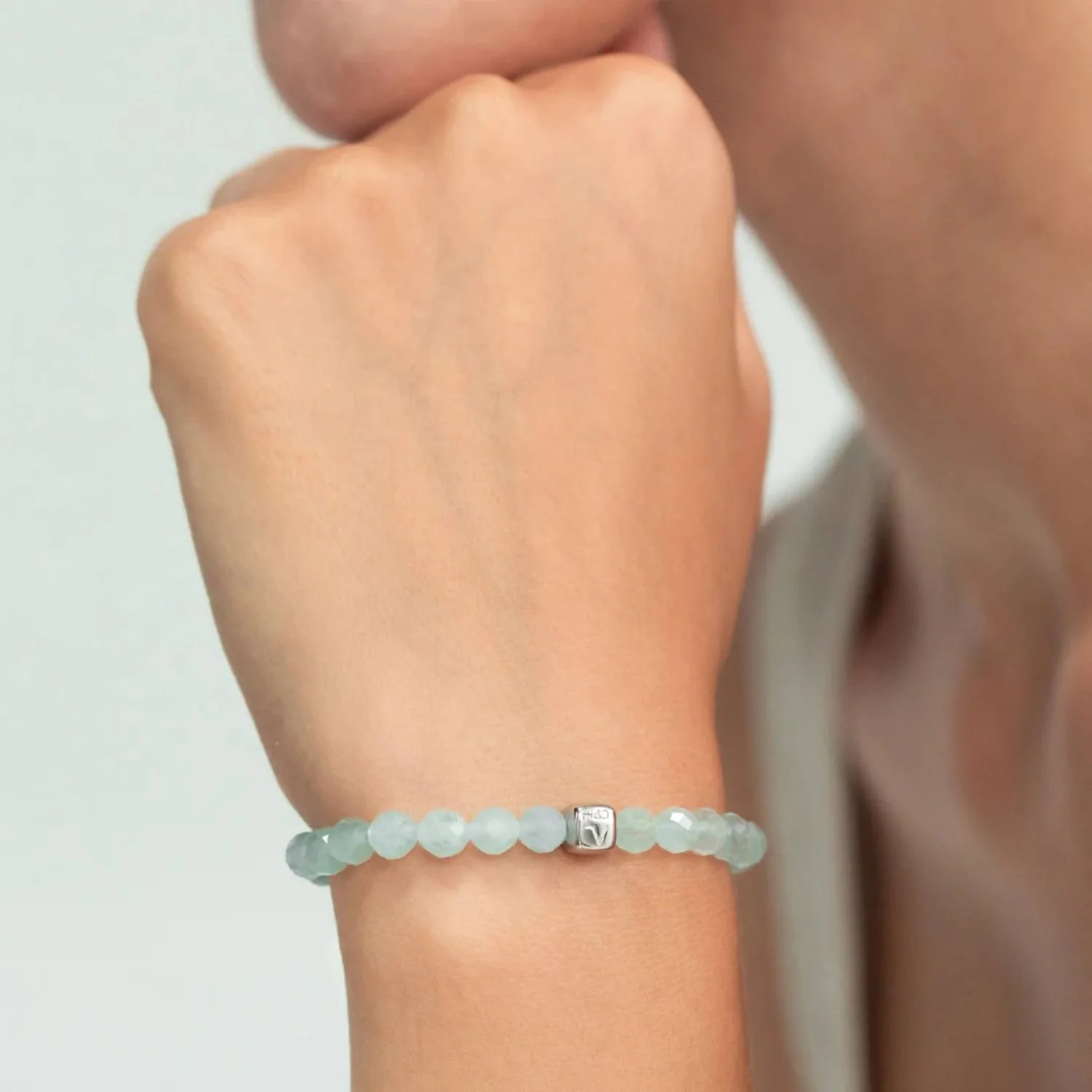 Alexander Lynggaard - Aquamarine Facet armbånd, 6 mm - Sølv - Image 2