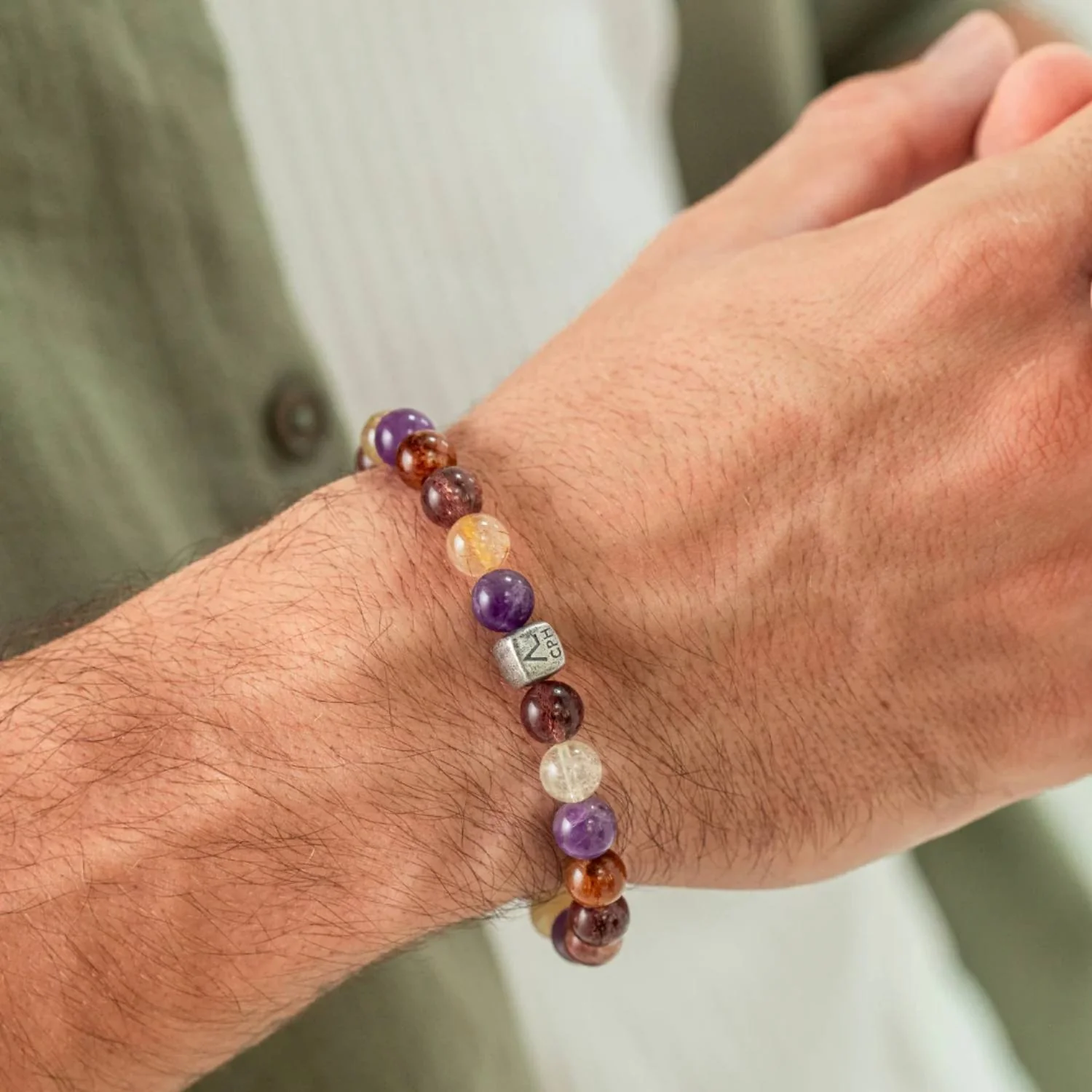 Alexander Lynggaard - Auralite armbånd, 8 mm - Oxideret sølv - Image 2