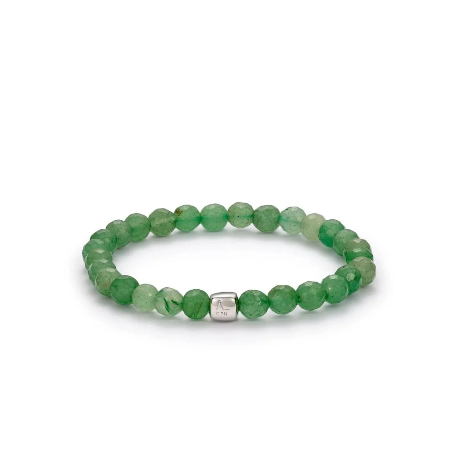 Alexander Lynggaard - Aventurine armbånd, 6 mm - Sølv