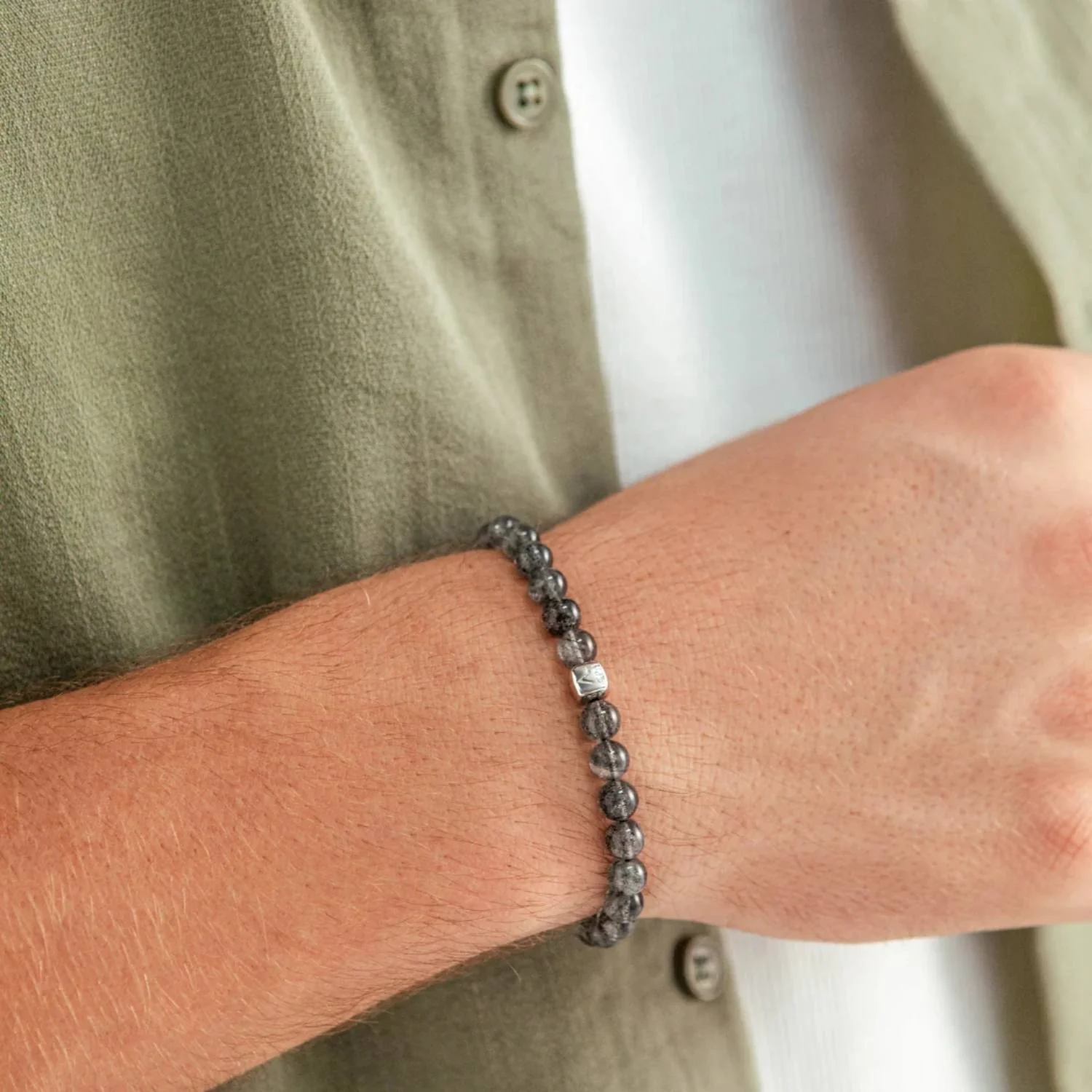 Alexander Lynggaard - Biotite armbånd, 6 mm - Sølv - Image 2