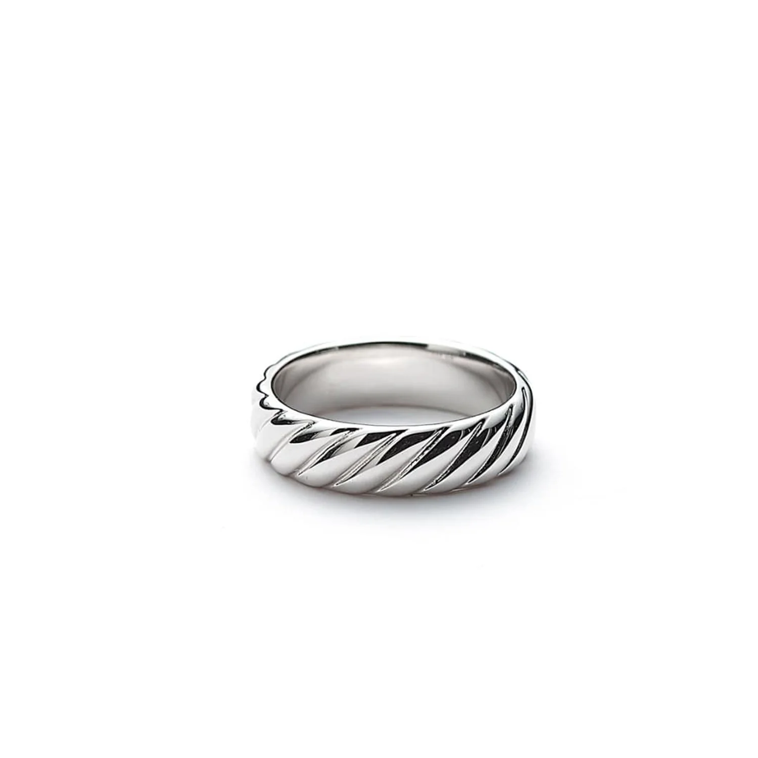 Alexander Lynggaard - Cable Band ring, 6 mm - Sølv