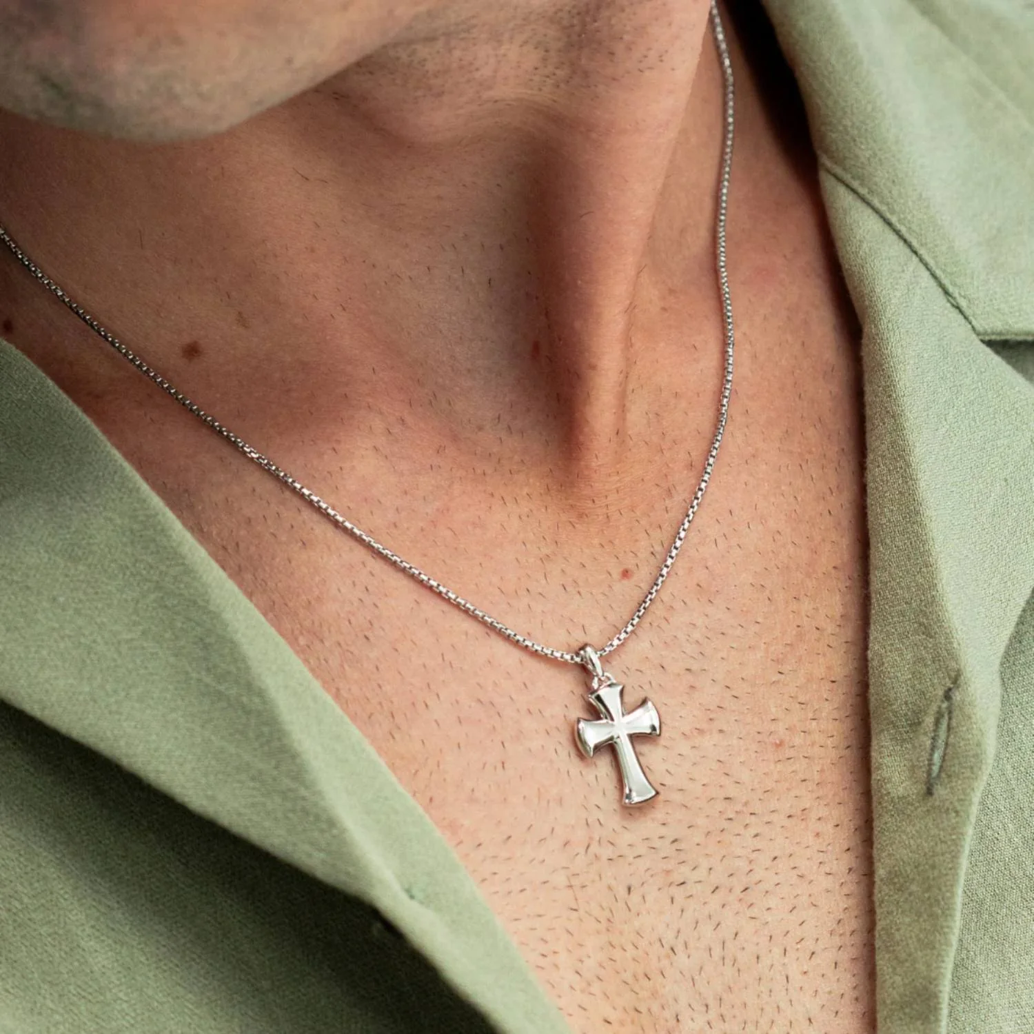 Alexander Lynggaard - Cross halskæde, 60 cm - Sølv - Image 2