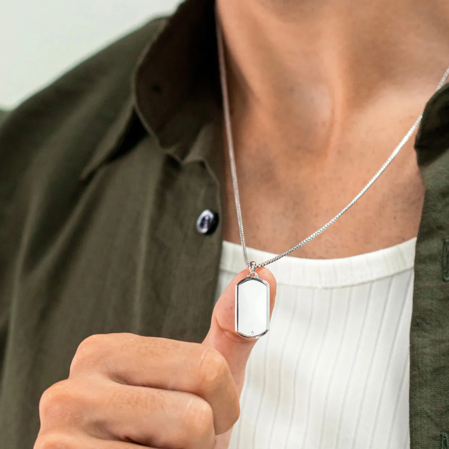 Alexander Lynggaard - Dog Tag halskæde, 60 cm - Sølv - Image 2