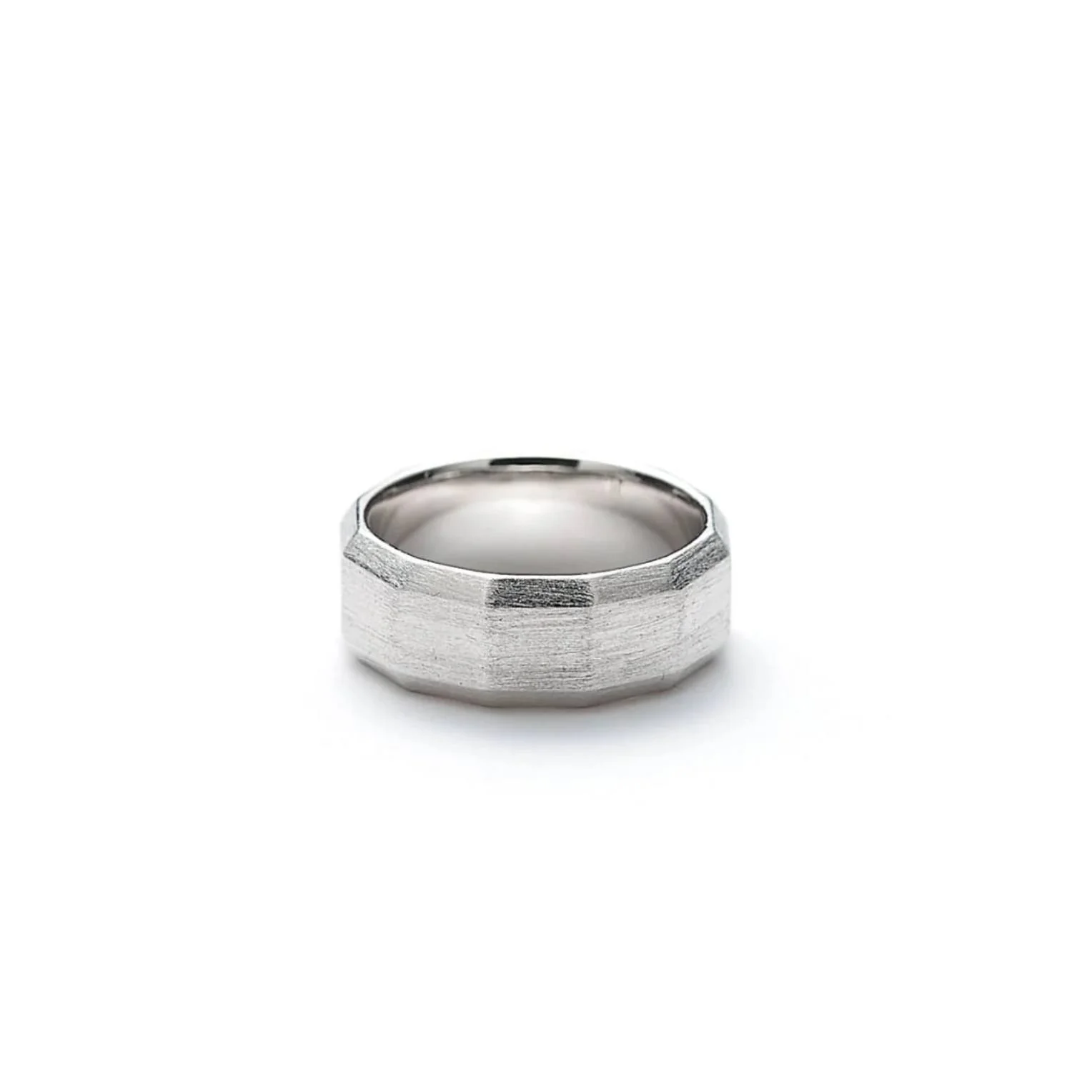 Alexander Lynggaard - Facet Brushed ring, 8 mm - Sølv