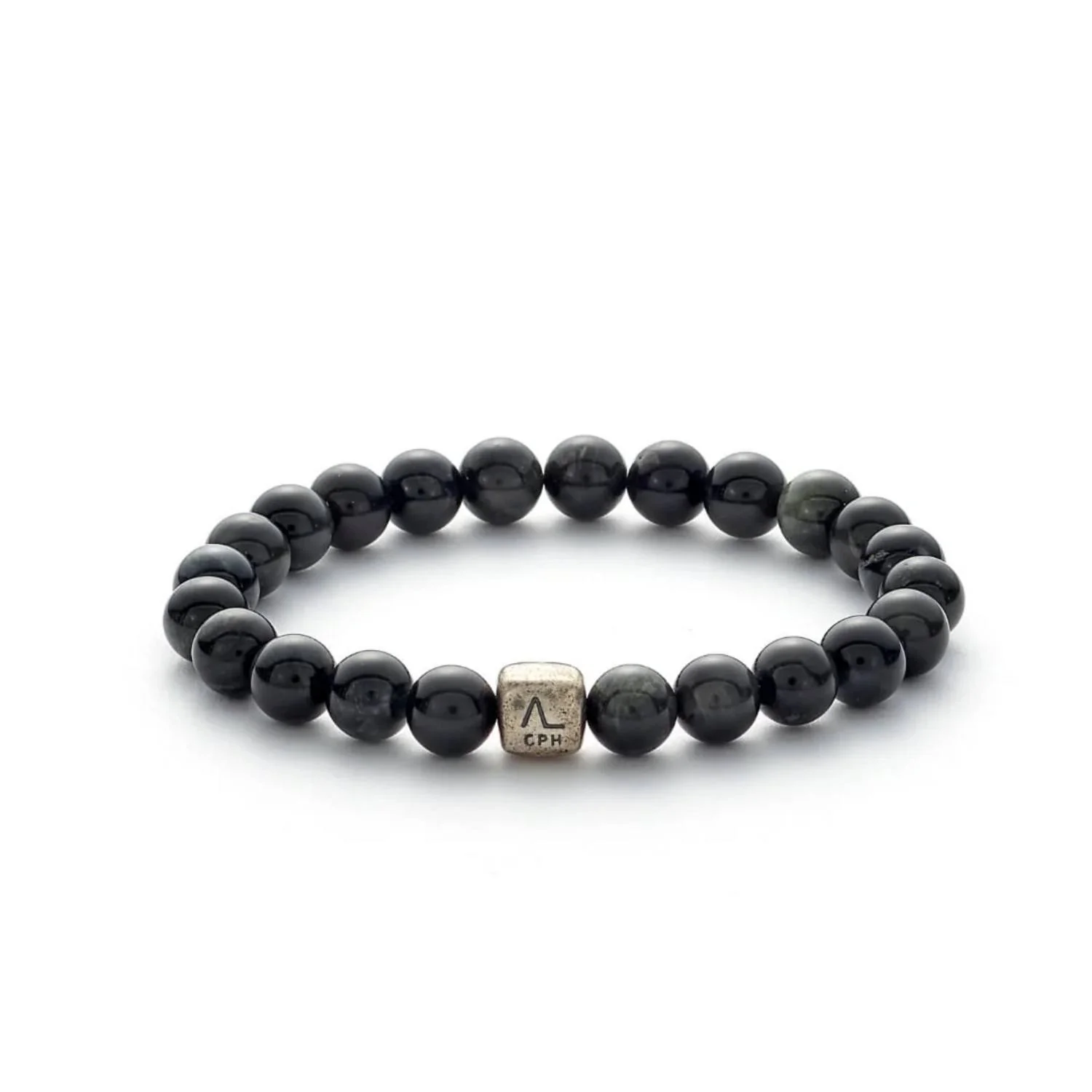 Alexander Lynggaard - Grasberg armbånd, 8 mm - Oxideret sølv