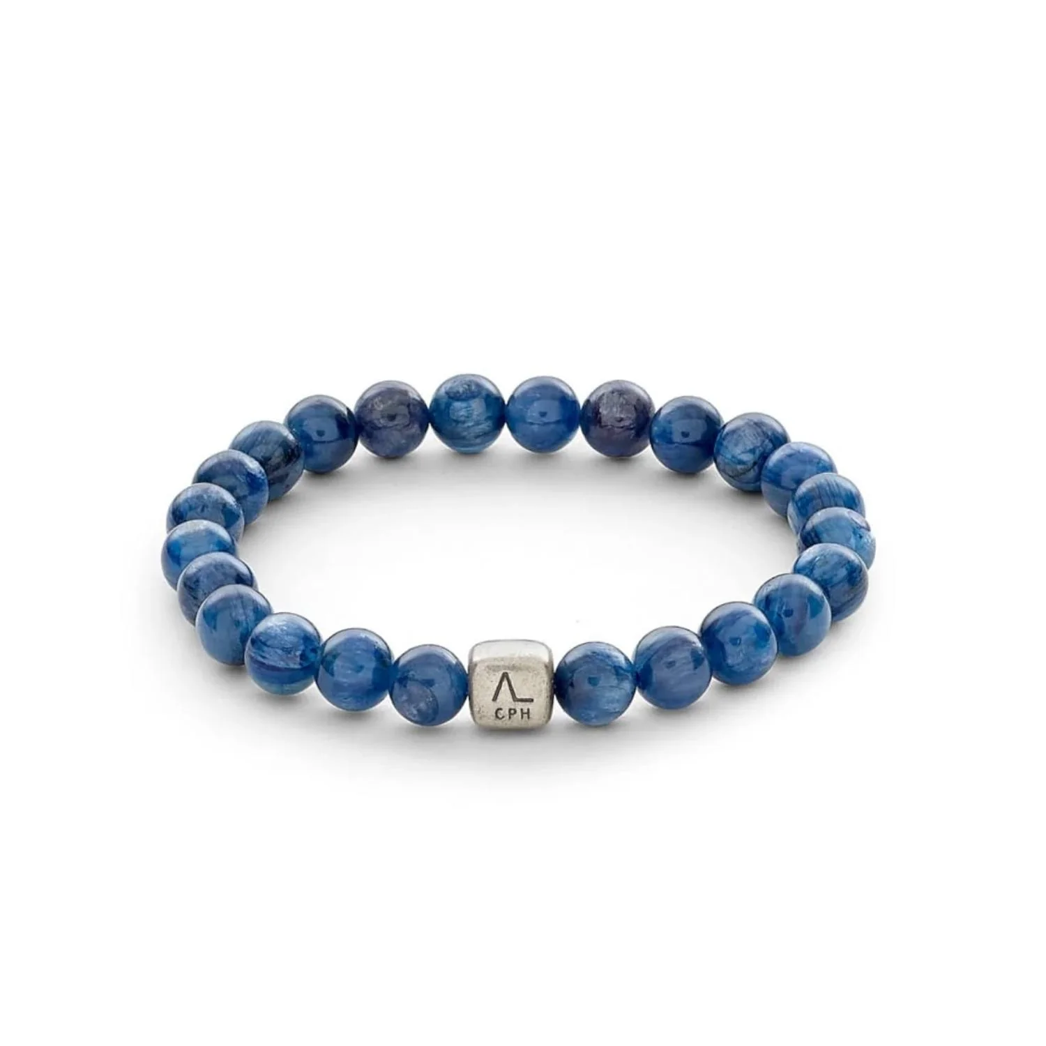 Alexander Lynggaard - Kyanite armbånd, 8 mm - Oxideret sølv