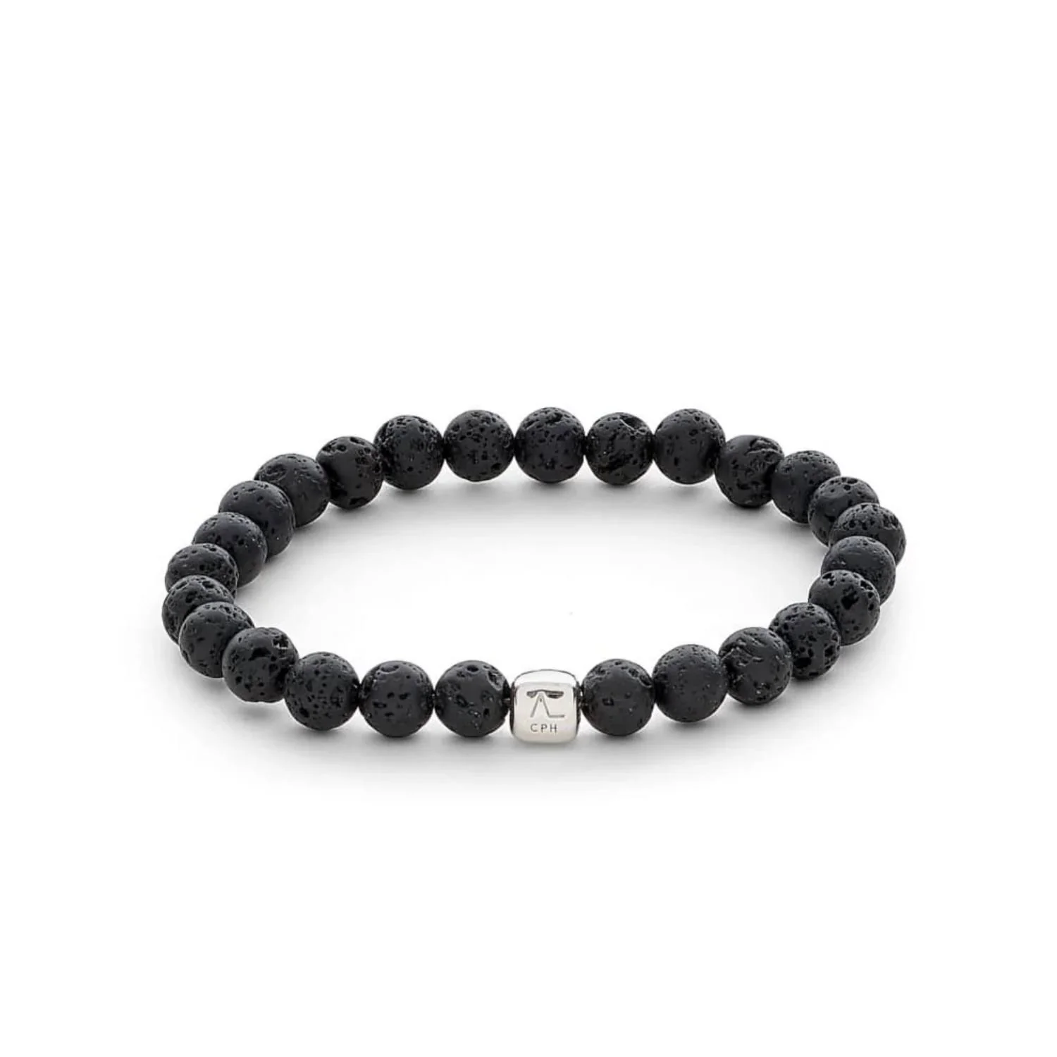 Alexander Lynggaard - Lava Stone armbånd, 6 mm - Sølv