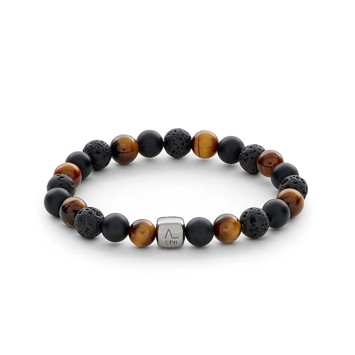 Alexander Lynggaard - Los Angeles armbånd, 8 mm - Oxideret sølv