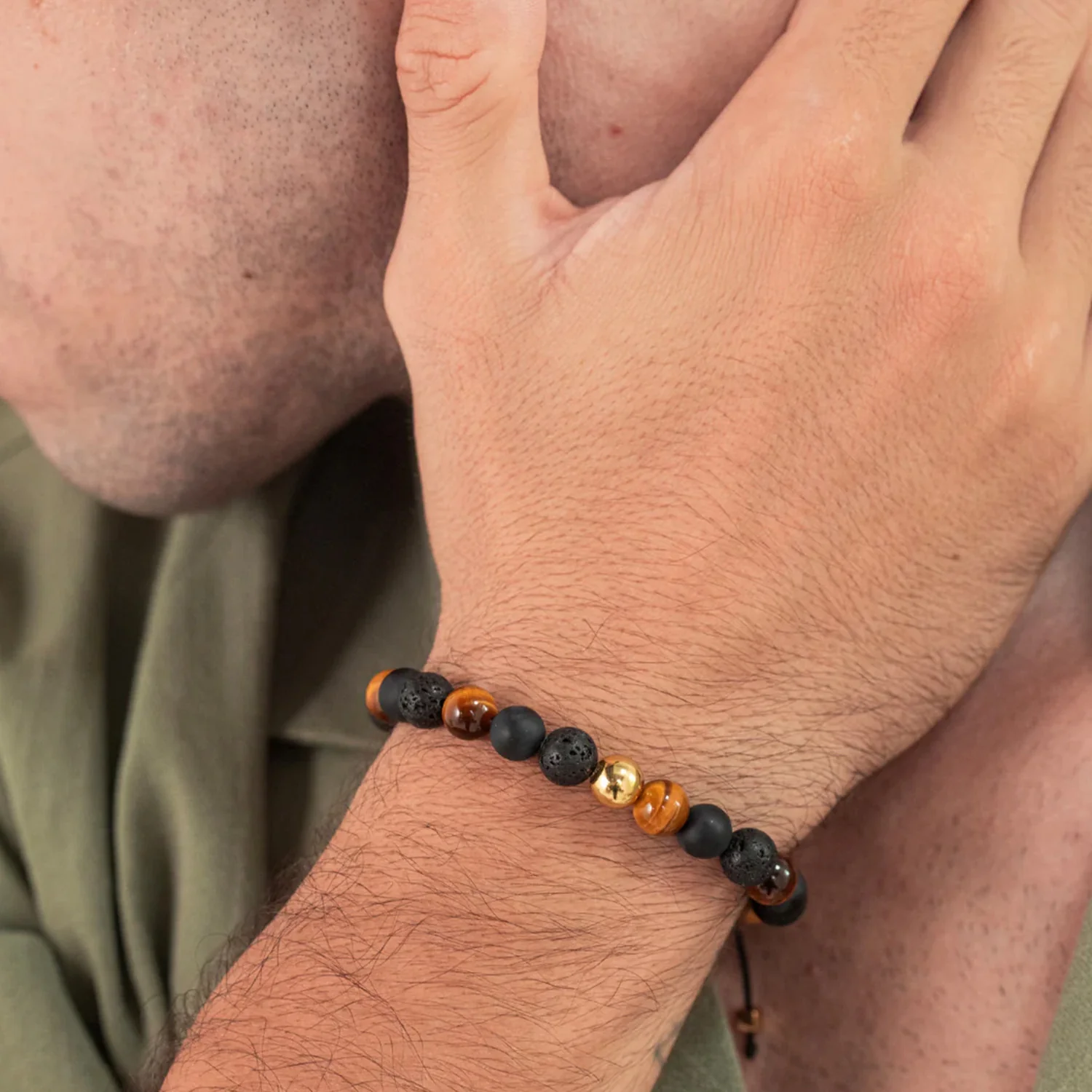 Alexander Lynggaard - Los Angeles Braided armbånd, 8 mm - Forgyldt sølv - Image 2