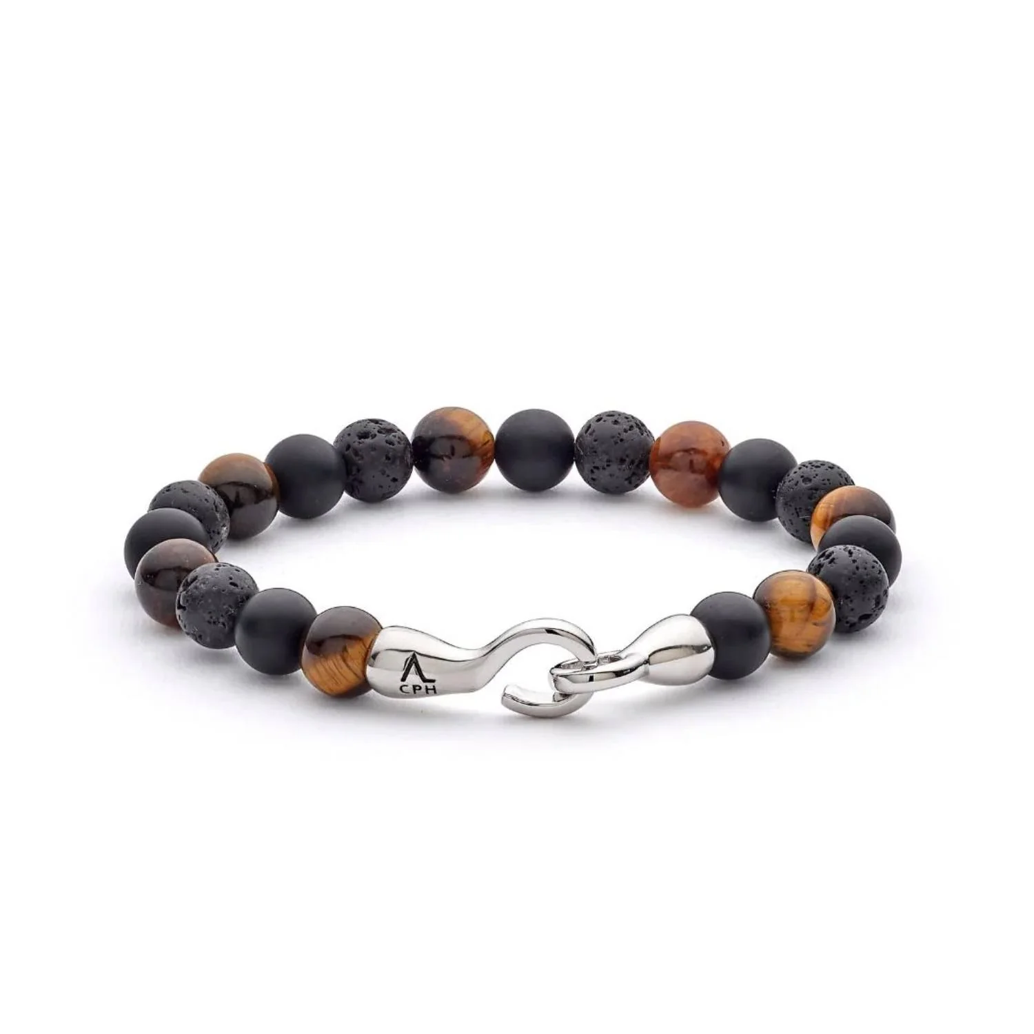 Alexander Lynggaard - Los Angeles Hook Clasp armbånd, 8 mm - Sølv