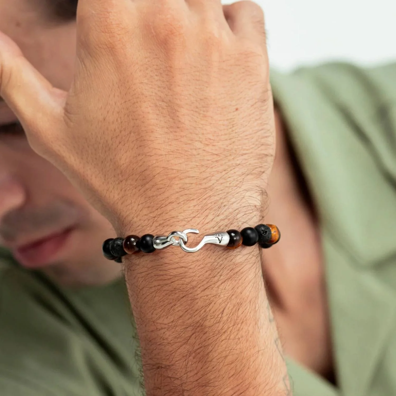 Alexander Lynggaard - Los Angeles Hook Clasp armbånd, 8 mm - Sølv - Image 2