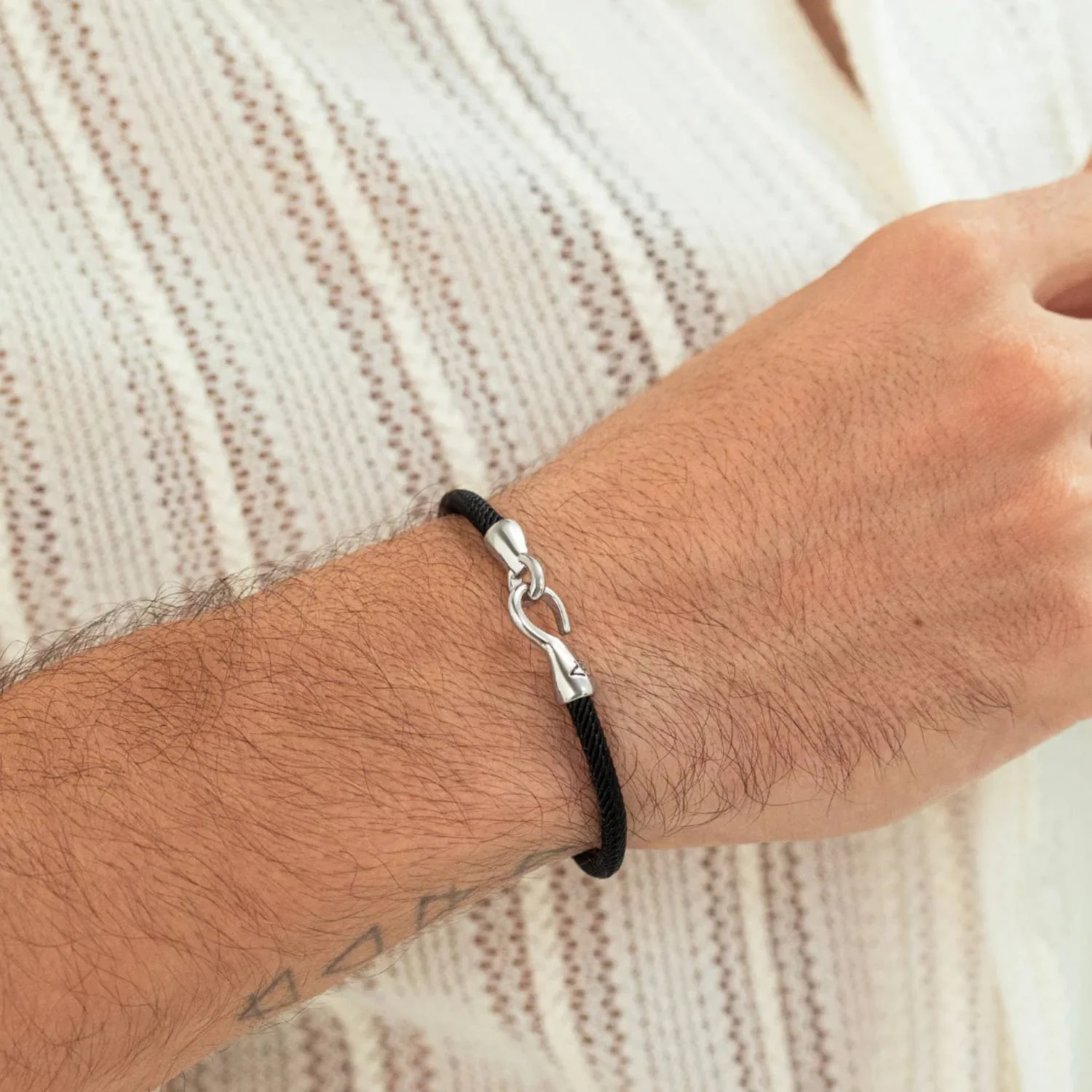 Alexander Lynggaard - Maritime armbånd, sort - Sølv - Image 2