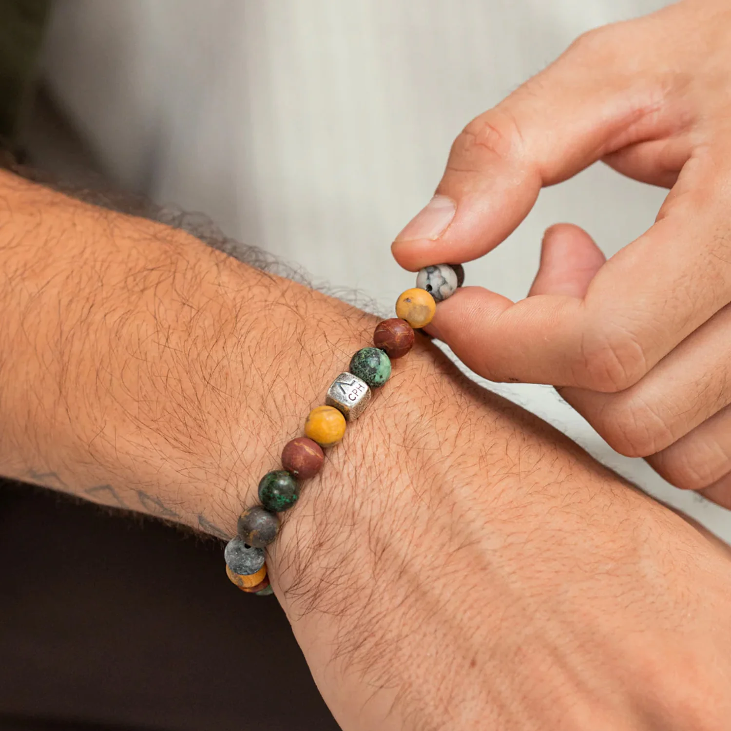 Alexander Lynggaard - Marrakech armbånd, 8 mm - Oxideret sølv - Image 2