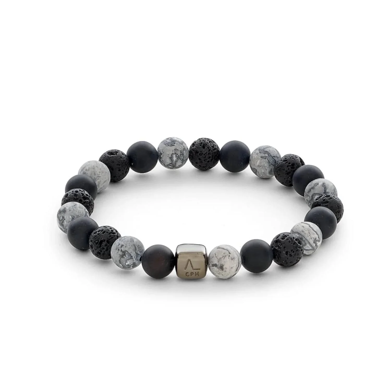 Alexander Lynggaard - Nuuk armbånd, 8 mm - Oxideret sølv