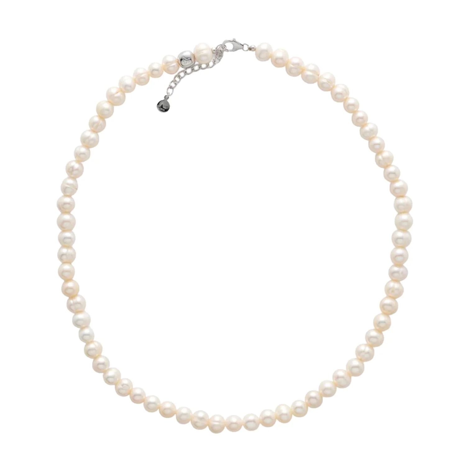 Alexander Lynggaard - Pearl halskæde, 50 cm/8 mm - Sølv