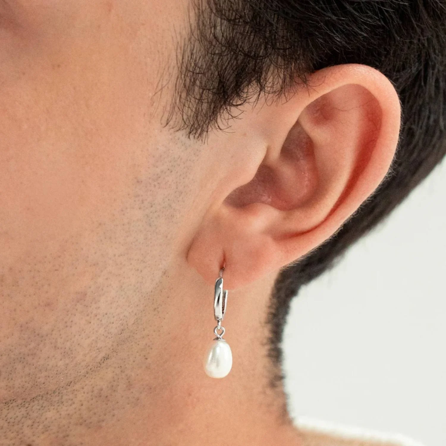 Alexander Lynggaard - Pearl ørering, 8 mm/1 stk. - Sølv - Image 2