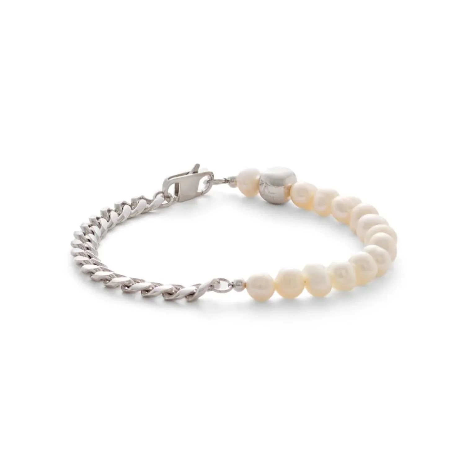 Alexander Lynggaard - Pearls & Chain armbånd, 6 mm - Sølv