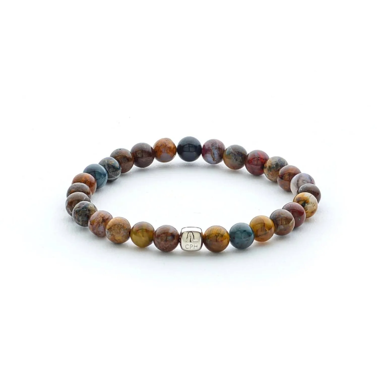 Alexander Lynggaard - Pietersite armbånd, 6 mm - Sølv
