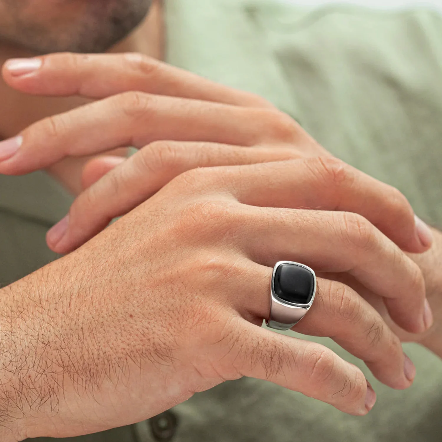 Alexander Lynggaard - Ring m. onyx - Sølv - Image 2