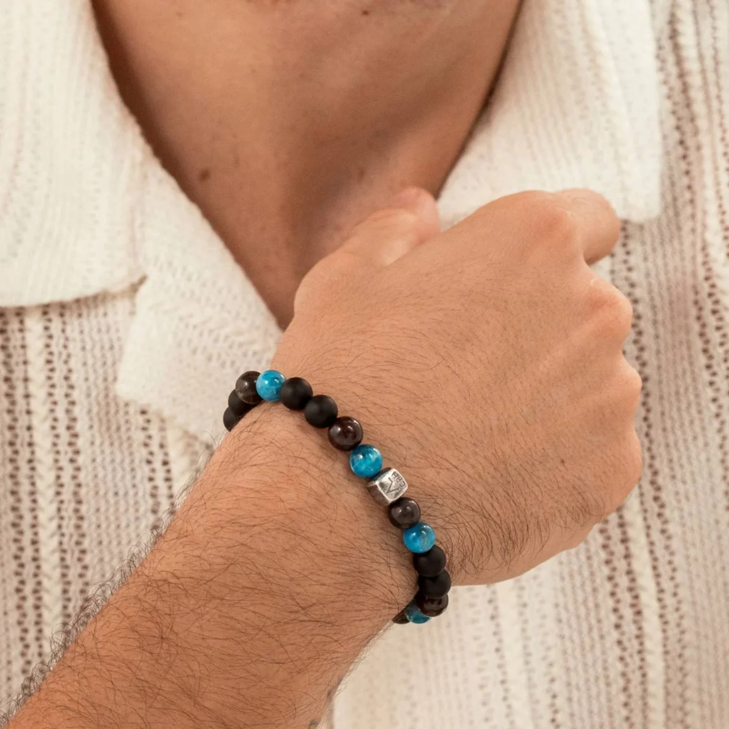 Alexander Lynggaard - Rome armbånd, 8 mm - Oxyderet sølv - Image 2