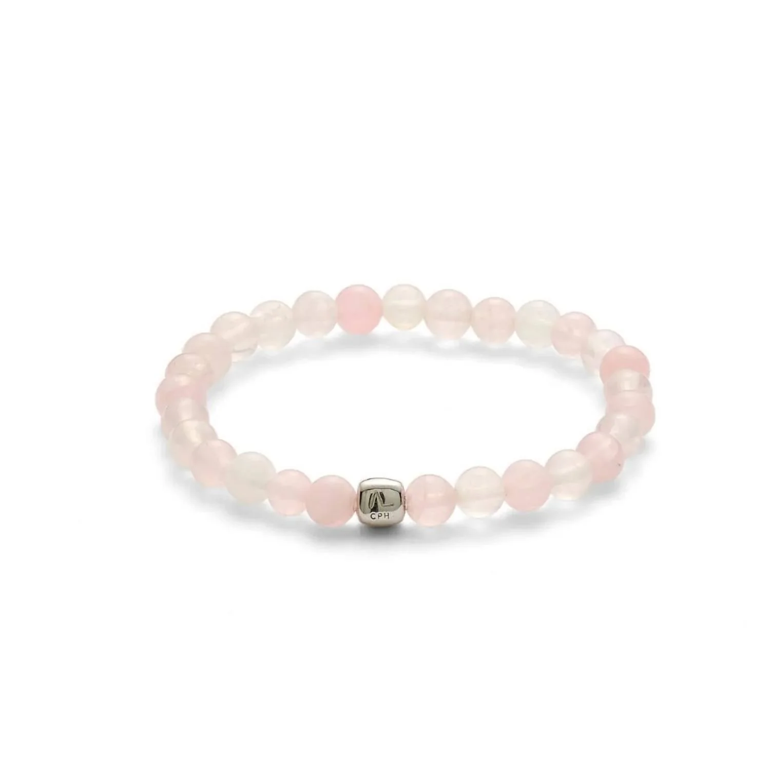 Alexander Lynggaard - Rose Quartz armbånd, 6 mm - Sølv
