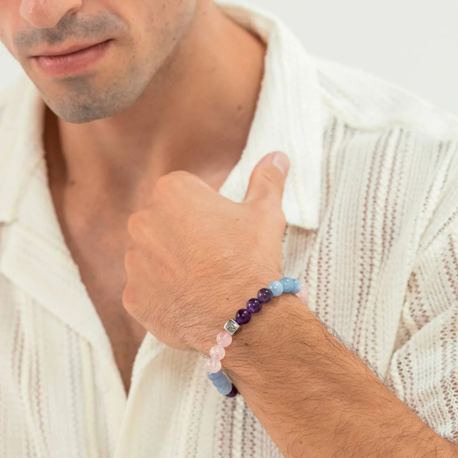 Alexander Lynggaard - Saint Tropez armbånd, 8 mm - Oxideret sølv - Image 2