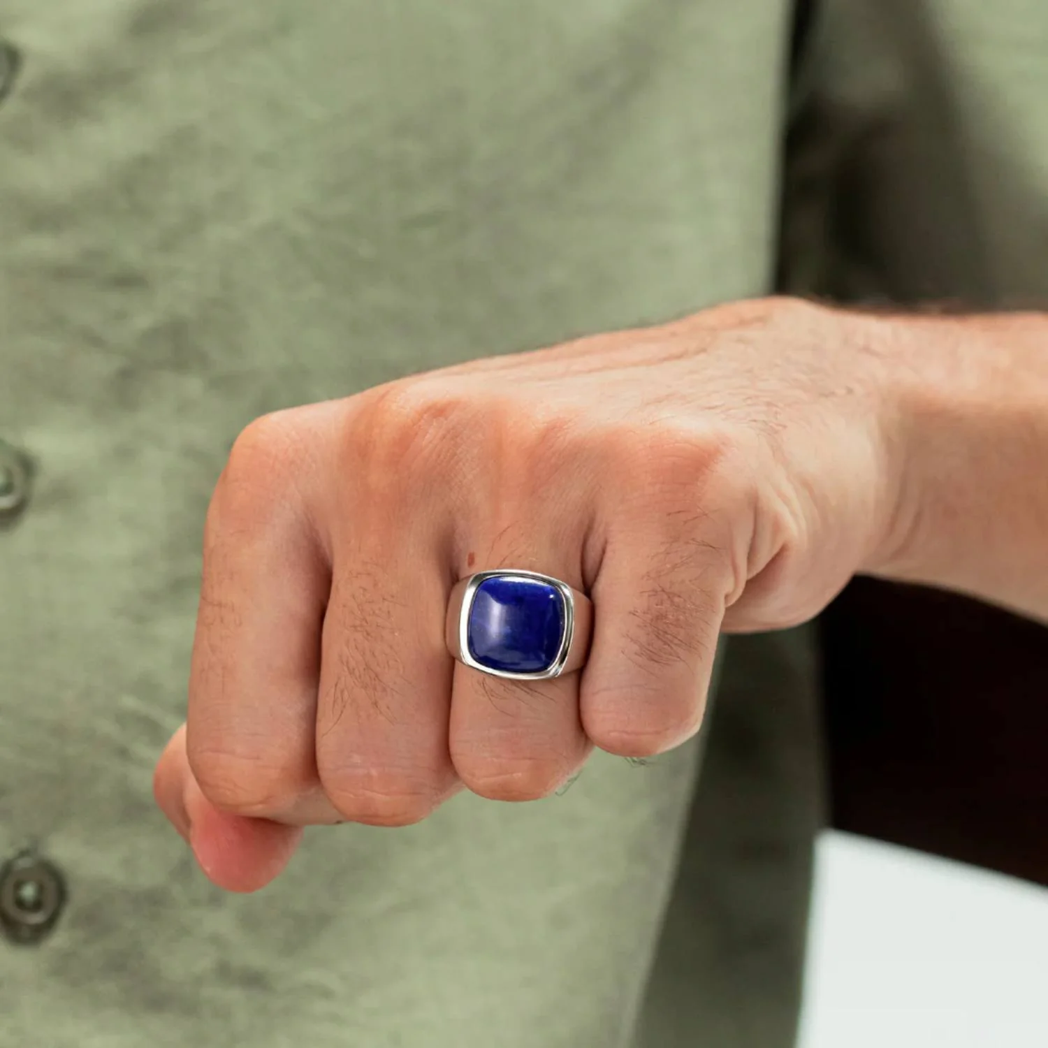 Alexander Lynggaard - Signet Lapis ring - Sølv - Image 2