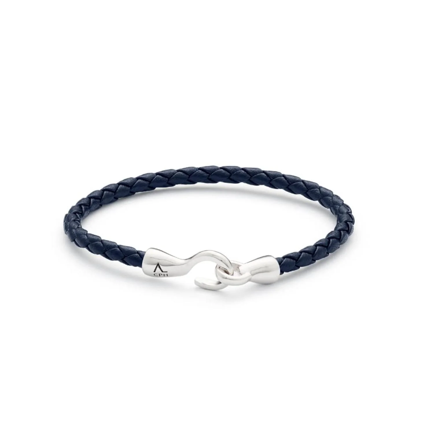 Alexander Lynggaard - Single Bolo Leather armbånd, blå - Sølv