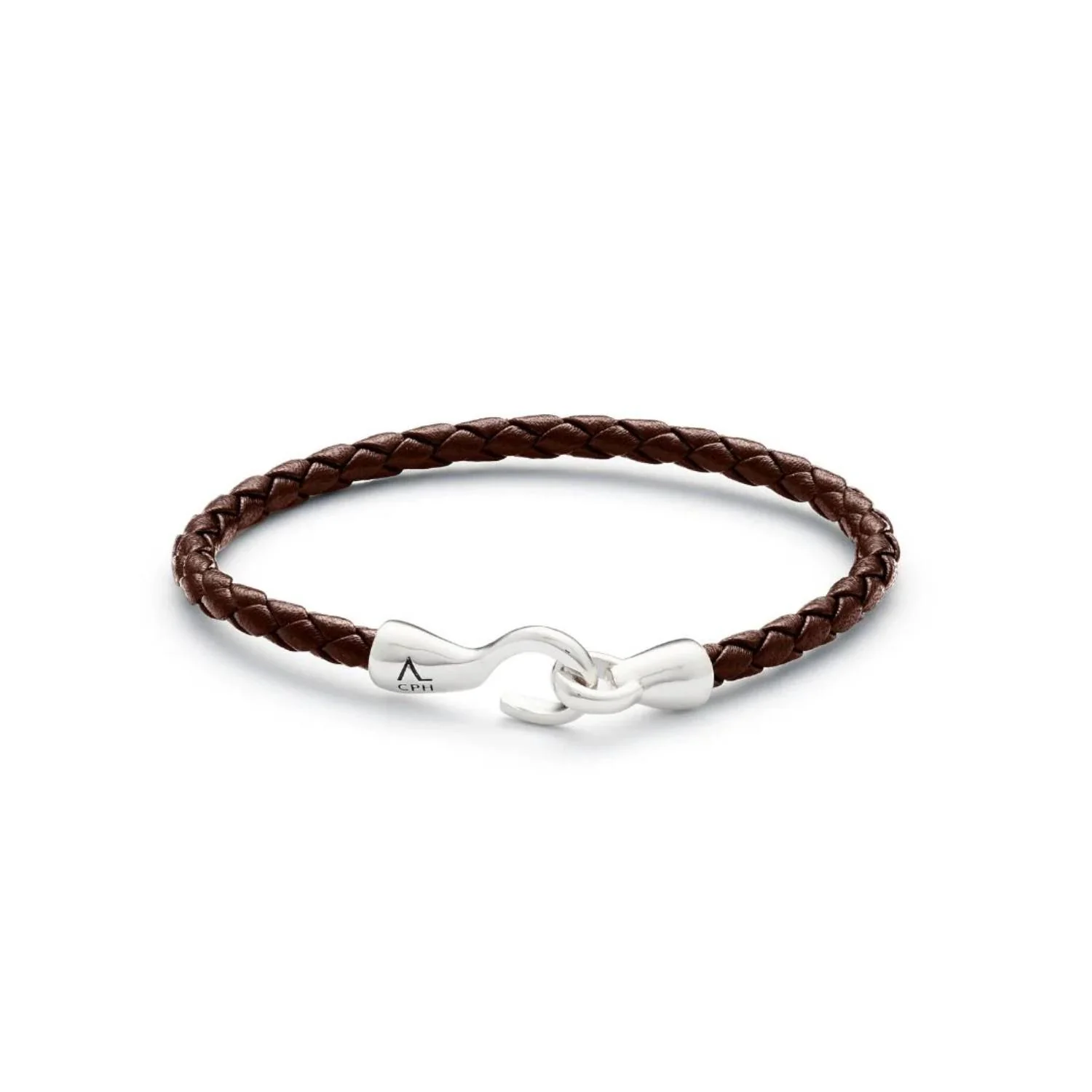 Alexander Lynggaard - Single Bolo Leather armbånd, brun - Sølv