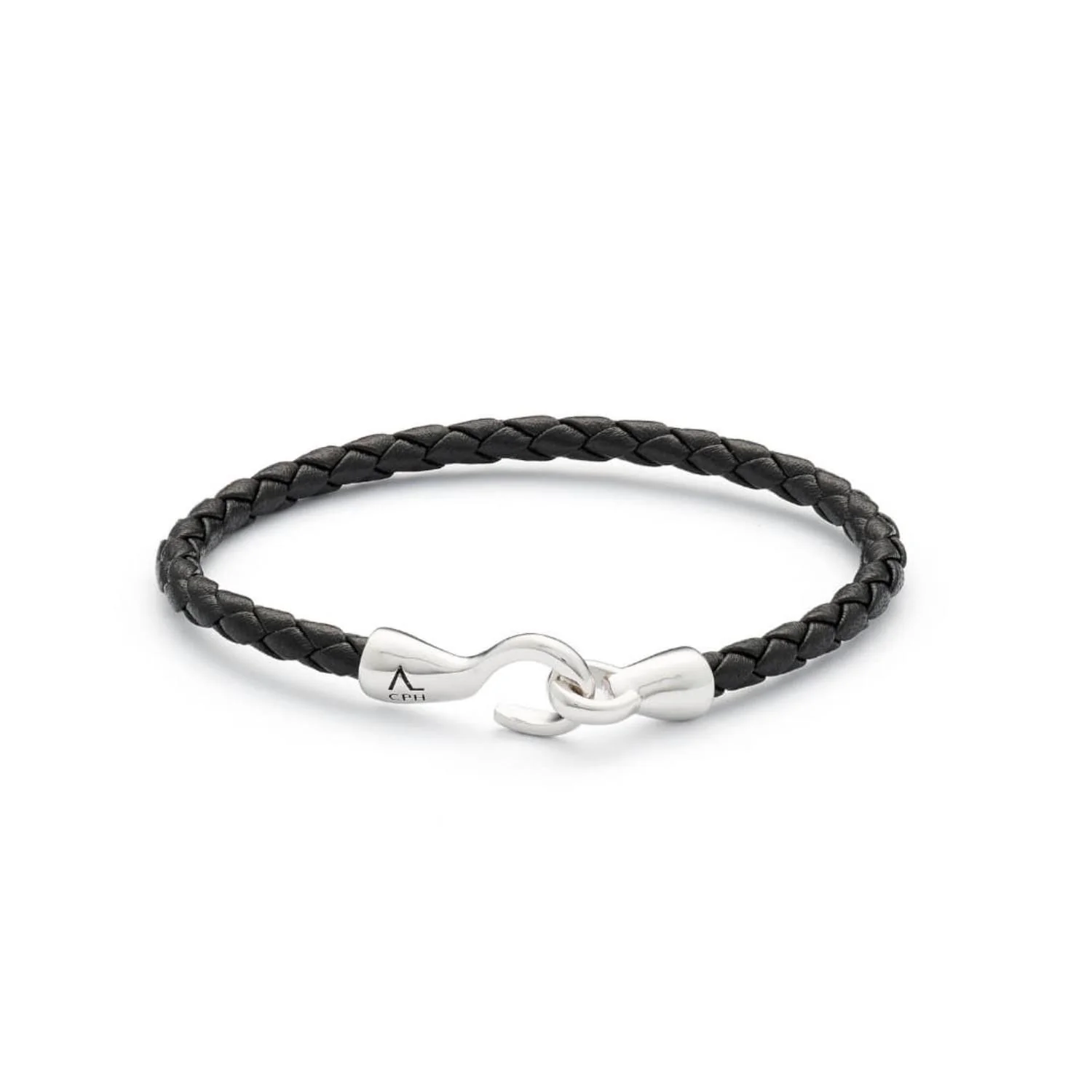 Alexander Lynggaard - Single Bolo Leather armbånd, sort - Sølv