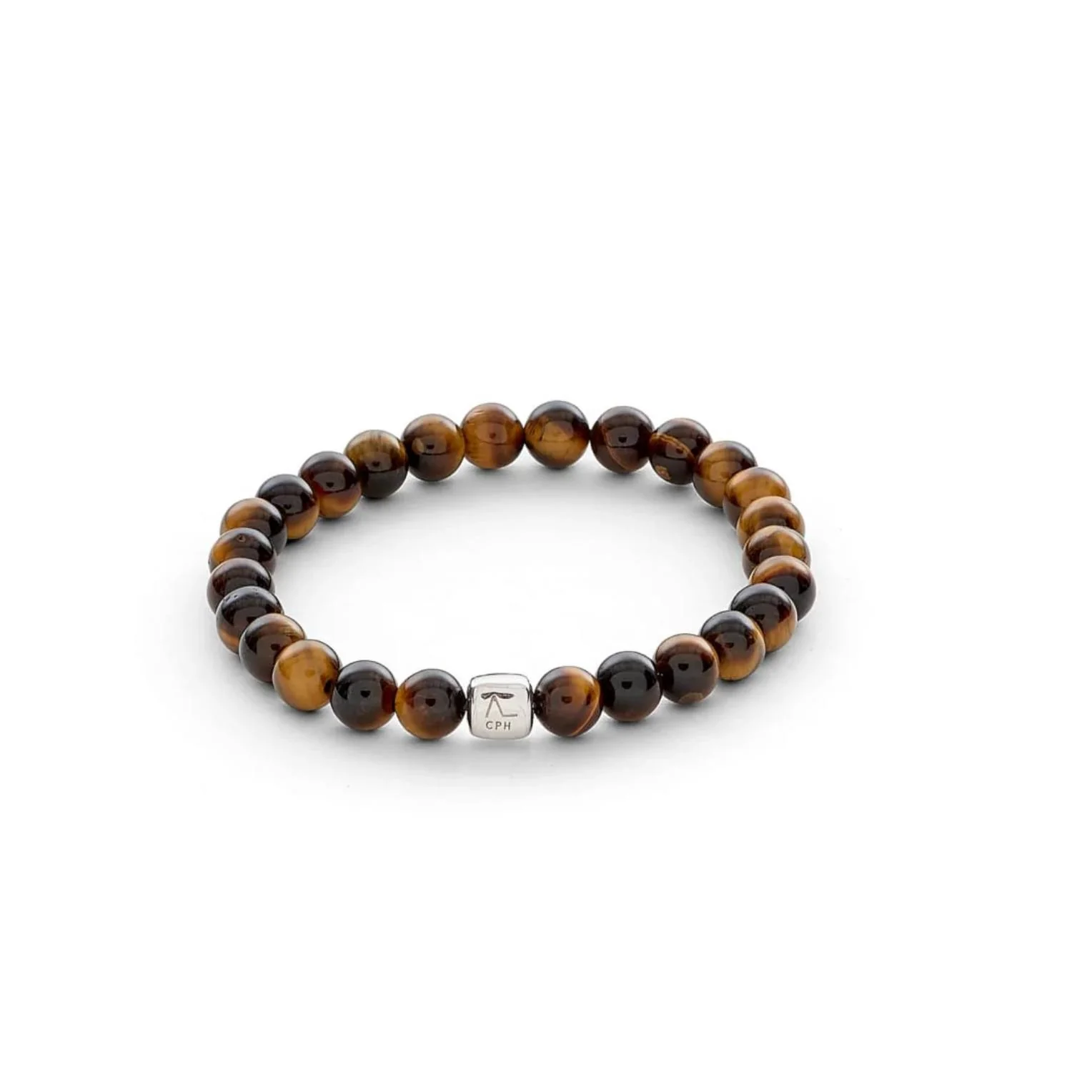Alexander Lynggaard - Tiger Eye armbånd, 6 mm - Sølv