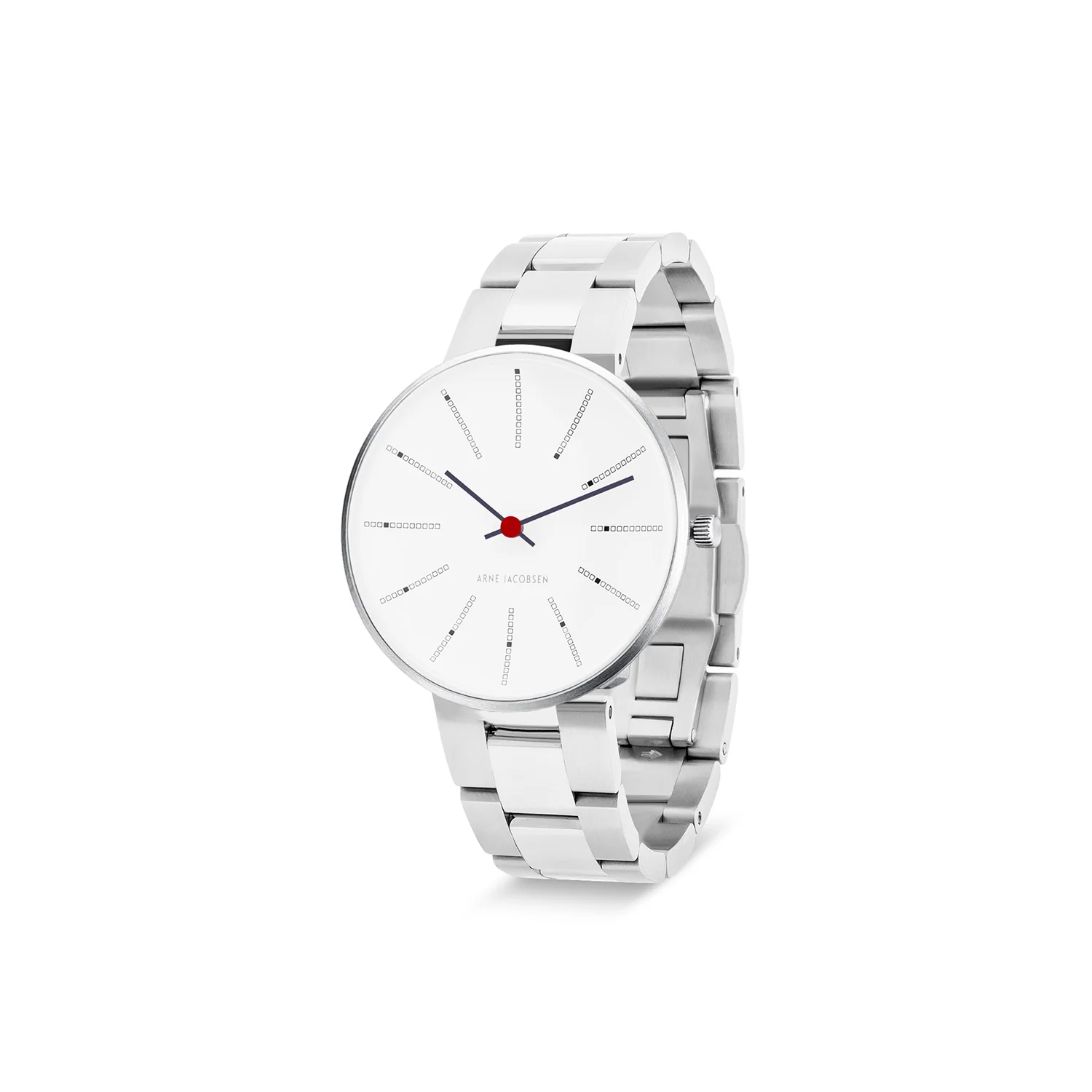 Arne Jacobsen - Bankers ur, 34 mm - Stål lænke - Image 2