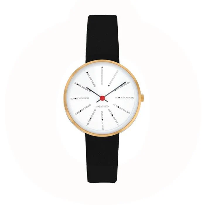 Arne Jacobsen - Bankers Ur Ø30 mm - guldfarvet stål 53113-1401G