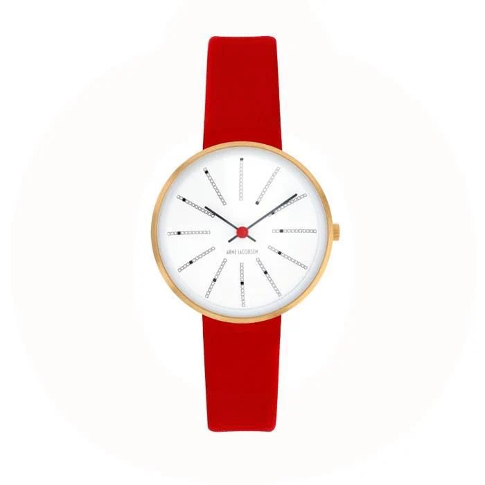 Arne Jacobsen - Bankers Ur Ø30 mm - guldfarvet stål 53113-1403G