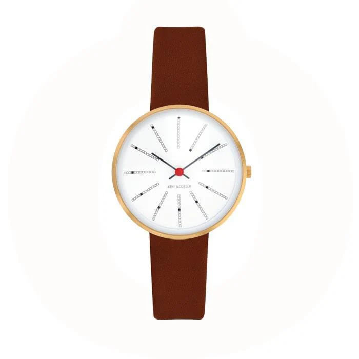 Arne Jacobsen - Bankers Ur Ø30 mm - guldfarvet stål 53113-1407G