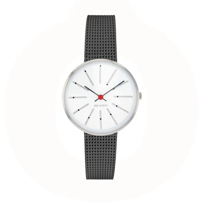 Arne Jacobsen - Bankers Ur Ø30 mm - stål 53100-1412