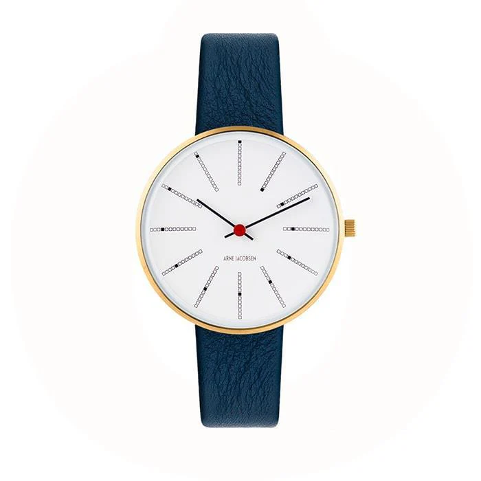 Arne Jacobsen - Bankers Ur Ø34 mm - guldfarvet stål 53107-1604