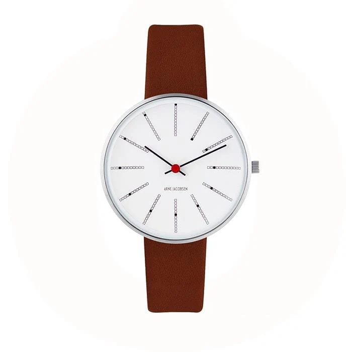 Arne Jacobsen - Bankers Ur Ø34 mm - rustfrit stål 53101-1607