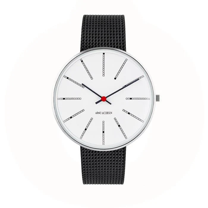 Arne Jacobsen - Bankers Ur Ø40 mm - stål 53102-2010