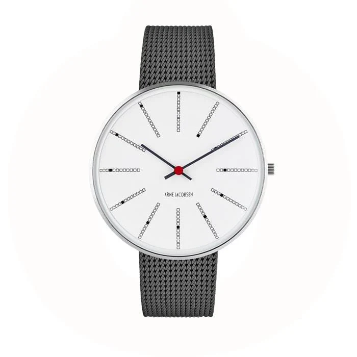 Arne Jacobsen - Bankers Ur Ø40 mm - stål 53102-2012