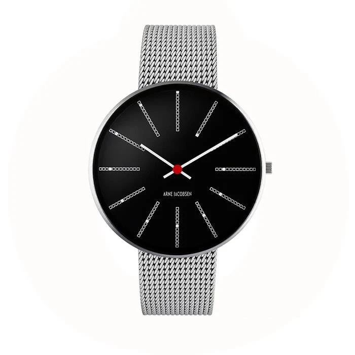 Arne Jacobsen - Bankers Ur Ø40 mm - stål 53105-2008
