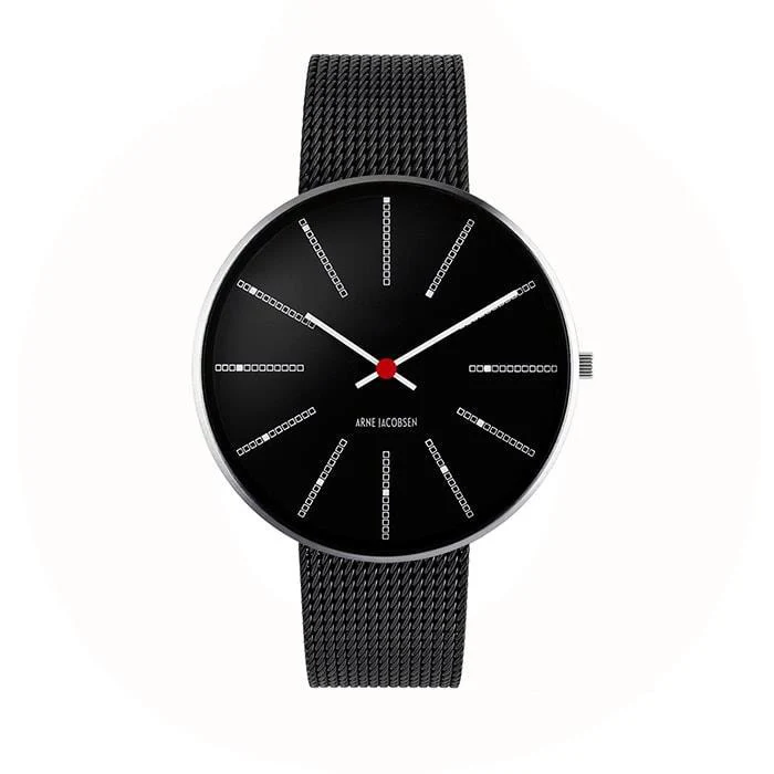 Arne Jacobsen - Bankers Ur Ø40 mm - stål 53105-2010