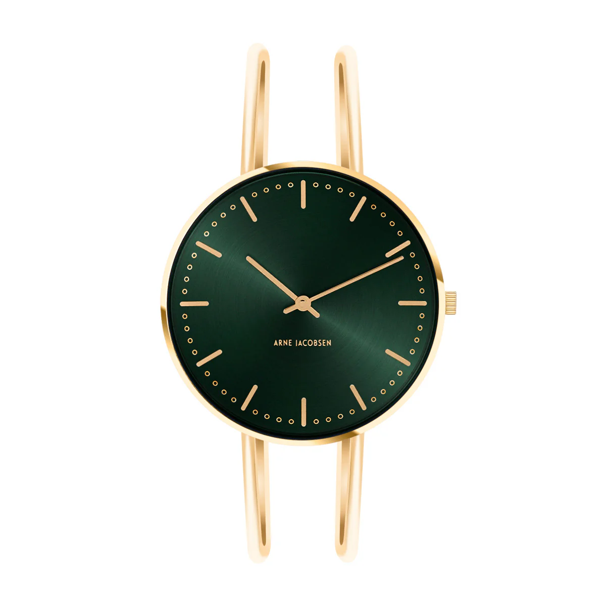 Arne Jacobsen - City Hall Evergreen ur, bangle 34 mm - Guld PVD