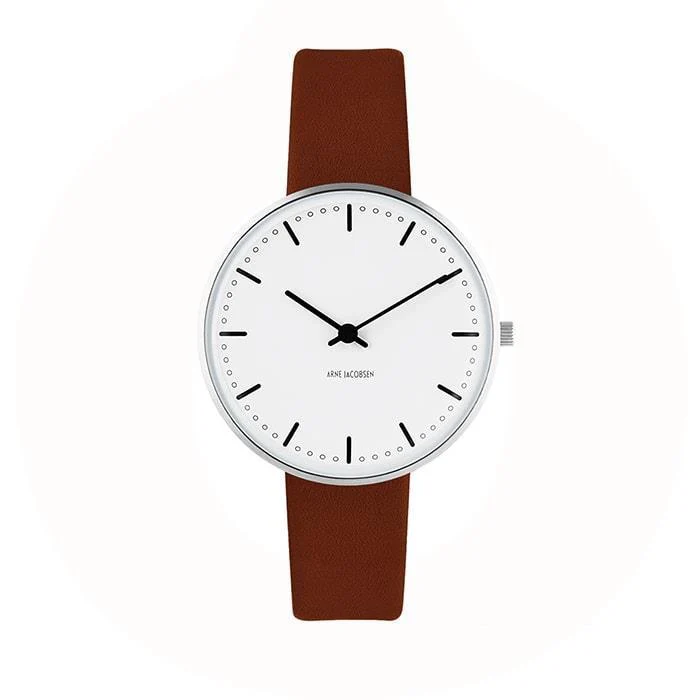 Arne Jacobsen - City Hall Ur Ø34 mm - rustfrit stål 53201-1607