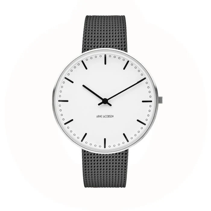 Arne Jacobsen - City Hall Ur Ø40 mm - stål 53202-2012